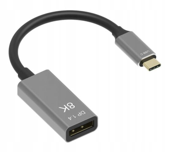 Kabel Adapter USB-C DisplayPort 1.4 8K 5K 4K 240Hz - zdjęcie 1