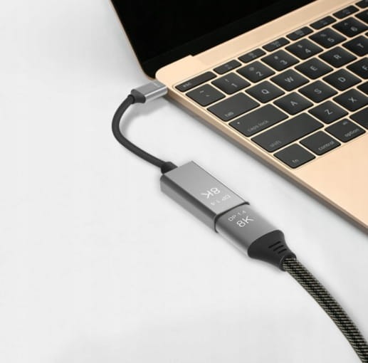 Kabel Adapter USB-C DisplayPort 1.4 8K 5K 4K 240Hz - zdjęcie 3