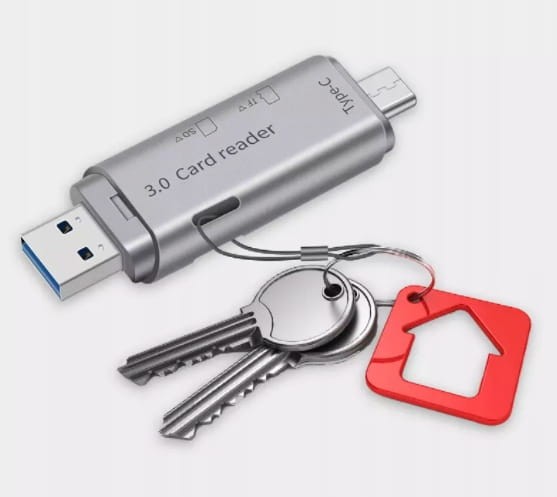 Czytnik Kart SD MicroSD TF USB 3.0 USB-C OTG 5Gb/s BYL-2013TU - zdjęcie 6