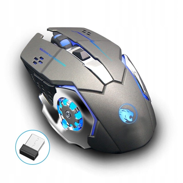 Myszka BEZPRZEWODOWA Mysz GAMINGOWA dla GRACZY Akumulatorowa podświetlana RGB LED Zenwire G8 - zdjęcie 3