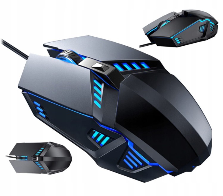 Myszka GAMINGOWA PRZEWODOWA Mysz dla GRACZY RGB LED Zenwire V7 - zdjęcie 1