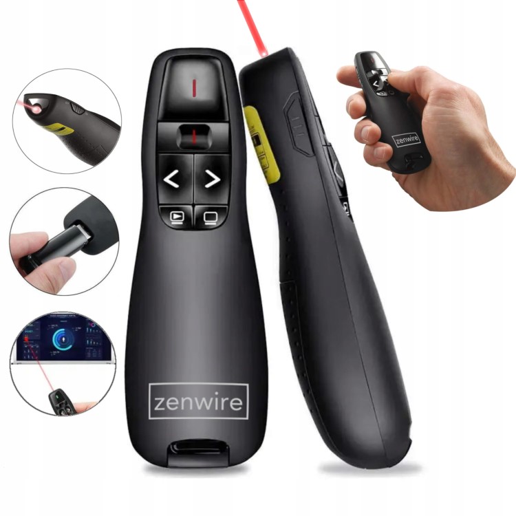 Wskaźniki i prezentery laserowe bezprzewodowe piloty do prezentacji - Zenwire - Promocje dnia