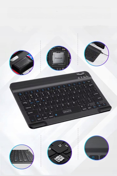 KLAWIATURA BEZPRZEWODOWA Bluetooth 5.0 do tabletu SLIM Uniwersalna Przenośna Zenwire WLK-620 - zdjęcie 5