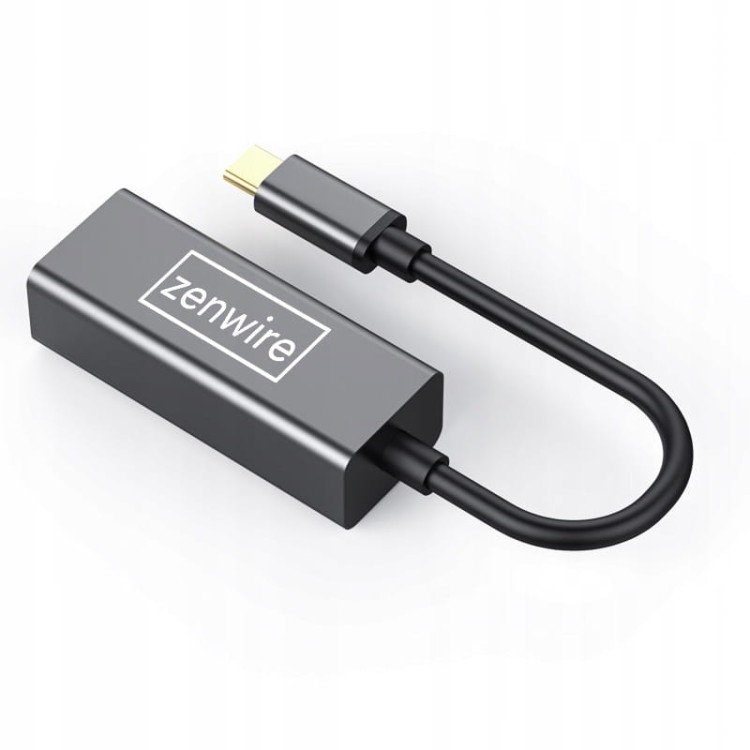 Karta Sieciowa 1000 Mbps HUB USB-C 3.1 Fast Ethernet Przejściówka Adapter Zenwire YG-2121 - zdjęcie 2