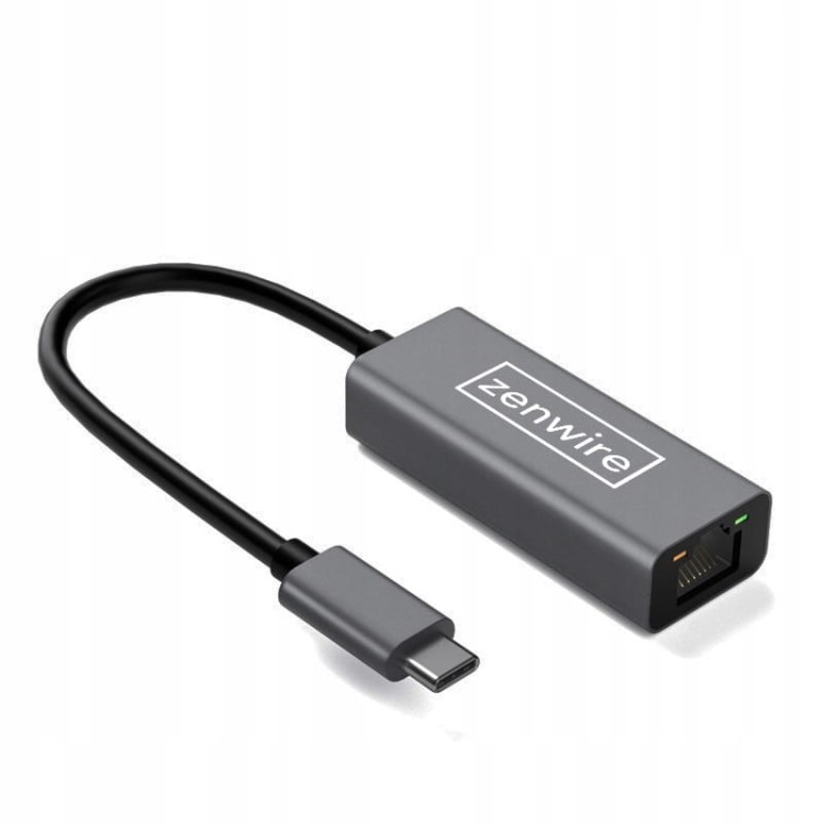 Karta Sieciowa 1000 Mbps HUB USB-C 3.1 Fast Ethernet Przejściówka Adapter Zenwire YG-2121 - zdjęcie 3