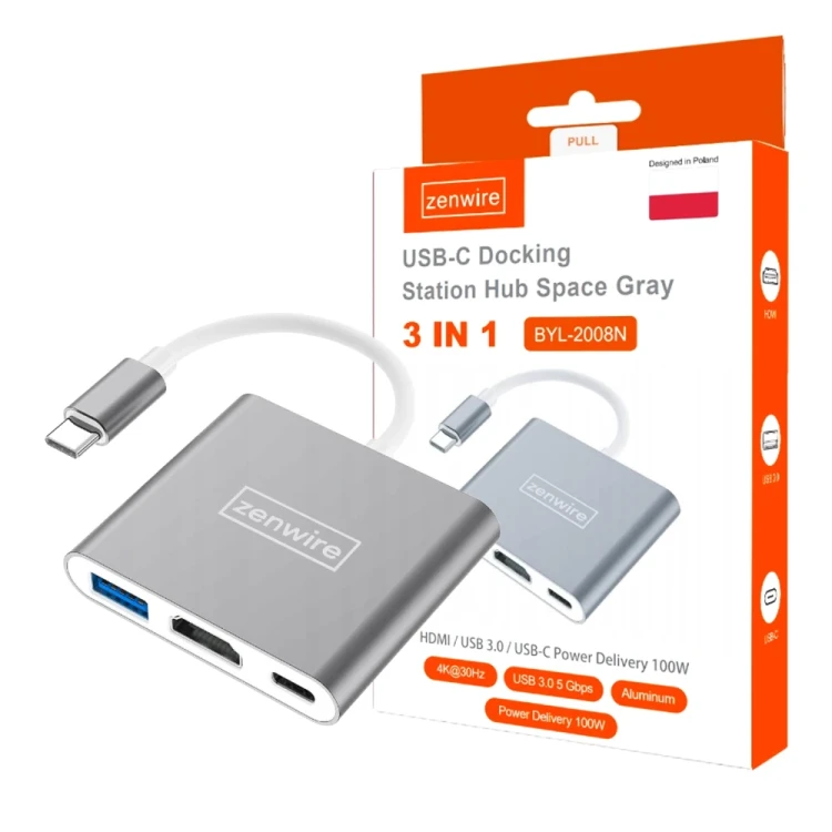 adapter hub usb-c zenwire byl-2008n
