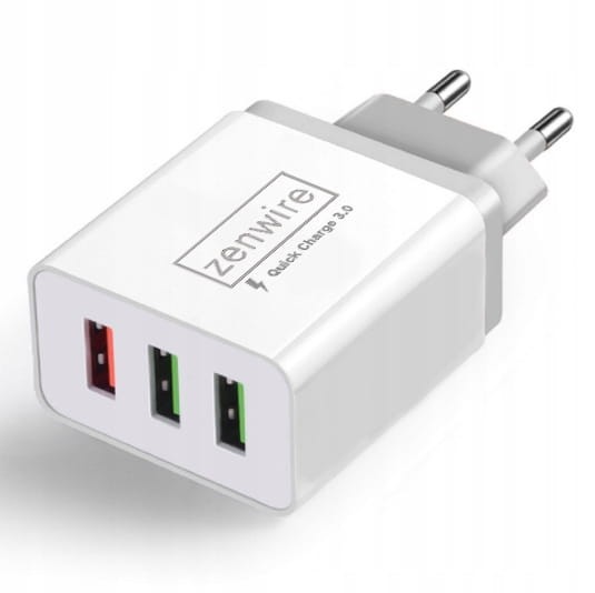 ŁADOWARKA QUICK CHARGE 3.0 SZYBKA 3x USB ZENWIRE - ZDJĘCIE 4