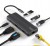 ADAPTER HUB 8w1 USB-C HDMI Display Port SD HDMI 4K USB 3.0 Gigabit Ethernet RJ-45 LAN 1000 Mbps 75 HZ - zdjęcie 1