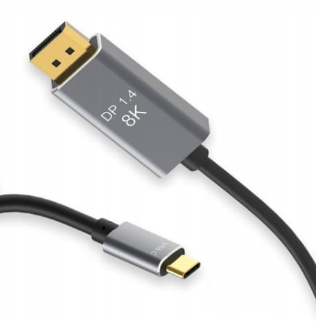KABEL USB-C DisplayPort 8K 5K 4K Display Port MACBOOK Thunderbolt 3.0 /4.0 240Hz Zenwire ZC-1 - zdjęcie 2