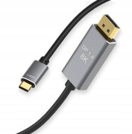 KABEL USB-C DisplayPort 8K 5K 4K Display Port MACBOOK Thunderbolt 3.0 /4.0 240Hz Zenwire ZC-1 - zdjęcie 3