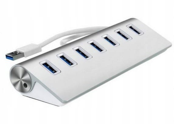 HUB 7w1 ROZGAŁĘŹNIK ROZDZIELACZ PORTÓW 7x USB 3.0 Zenwire BYL-2003 - zdjęcie 6